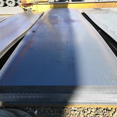 花纹板 桥梁滑板工地承重板供应商 钢南花纹板